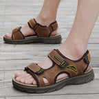 Sandales Cuir Véritable Homme