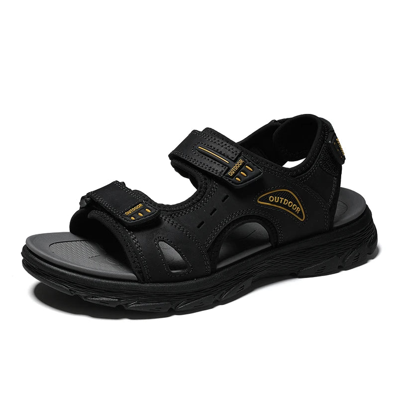 Sandales Cuir Véritable Homme